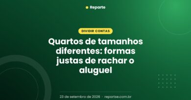 Quartos de tamanhos diferentes: formas justas de rachar o aluguel