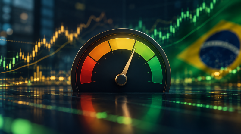 Indicador de medo e ganância do Ibovespa com gráficos do mercado brasileiro